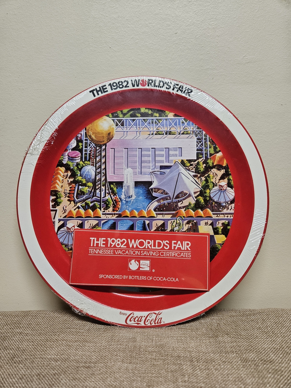 Coca-Cola‎ Commemorative 1982 World's Fair Tray – Original Packaging
